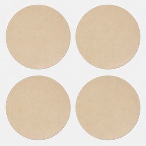 Threshold Set of 4 Round Gold Tan Textured Placemats